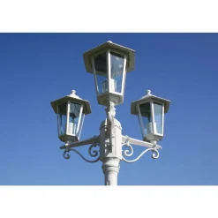 Utebelysning Kingston 3-armad 215 cm Vit