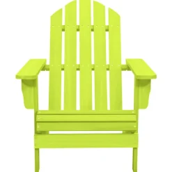 vidaXL Adirondackstol massivt granträ grön