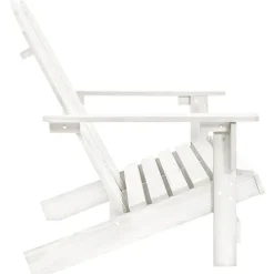 vidaXL Adirondackstol 2-sits massivt granträ vit