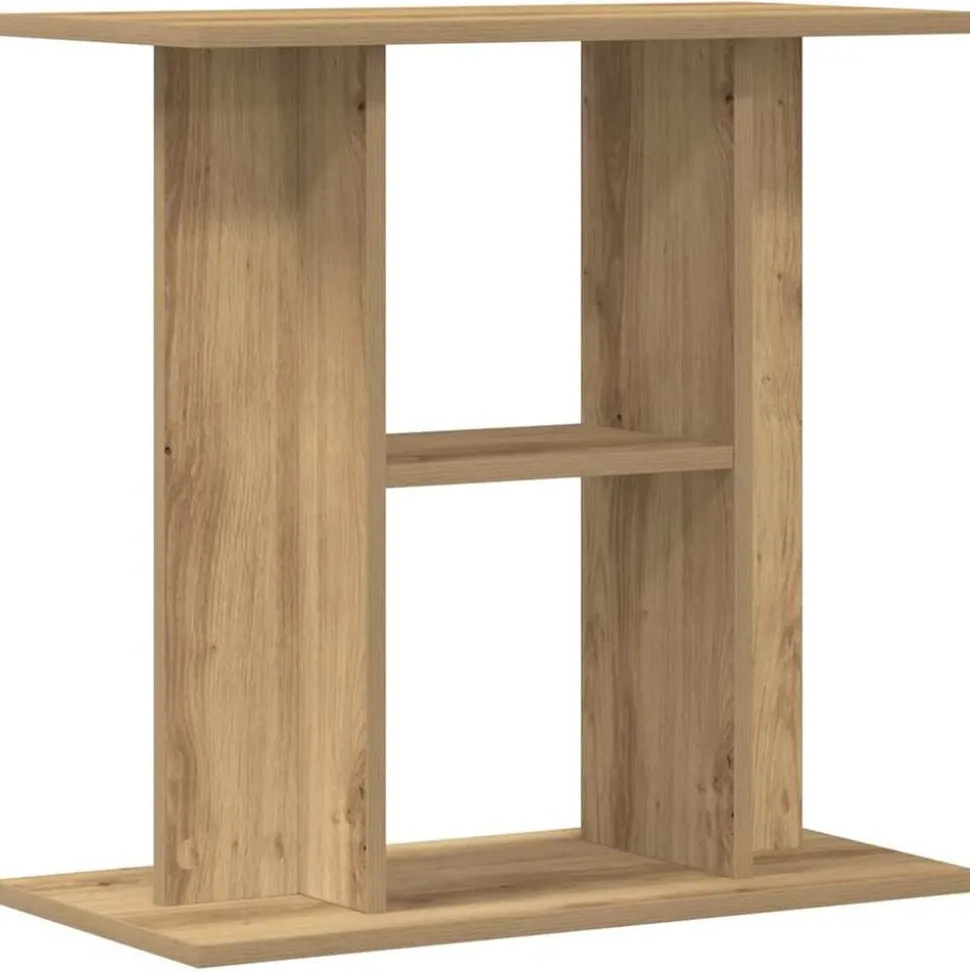 vidaXL Akvariebänk artisan ek 60x30x60 cm konstruerat trä