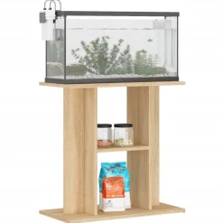 vidaXL Akvariebänk sonoma-ek 60x30x60 cm konstruerat trä