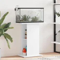 Outlet vidaXL Akvariebänk 60,5x36x72,5 cm konstruerat trä Vit