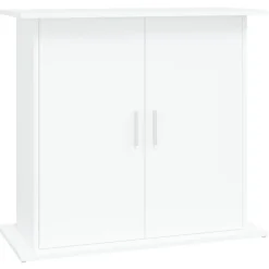 vidaXL Akvariebänk vit 81x36x73 cm konstruerat trä