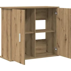 Hot vidaXL Akvariestativ hantverksmässig ek 81x36x73 cm konstruerat trä artisan ek