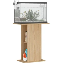 vidaXL Akvariestativ 60,5x36x72,5 cm Konstruerat trä Sonoma ek