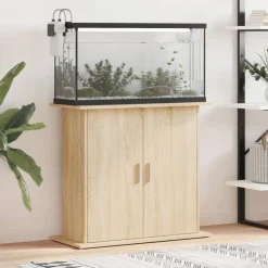 vidaXL Akvariestativ Sonoma Ek 81x36x73 cm Konstruerat trä