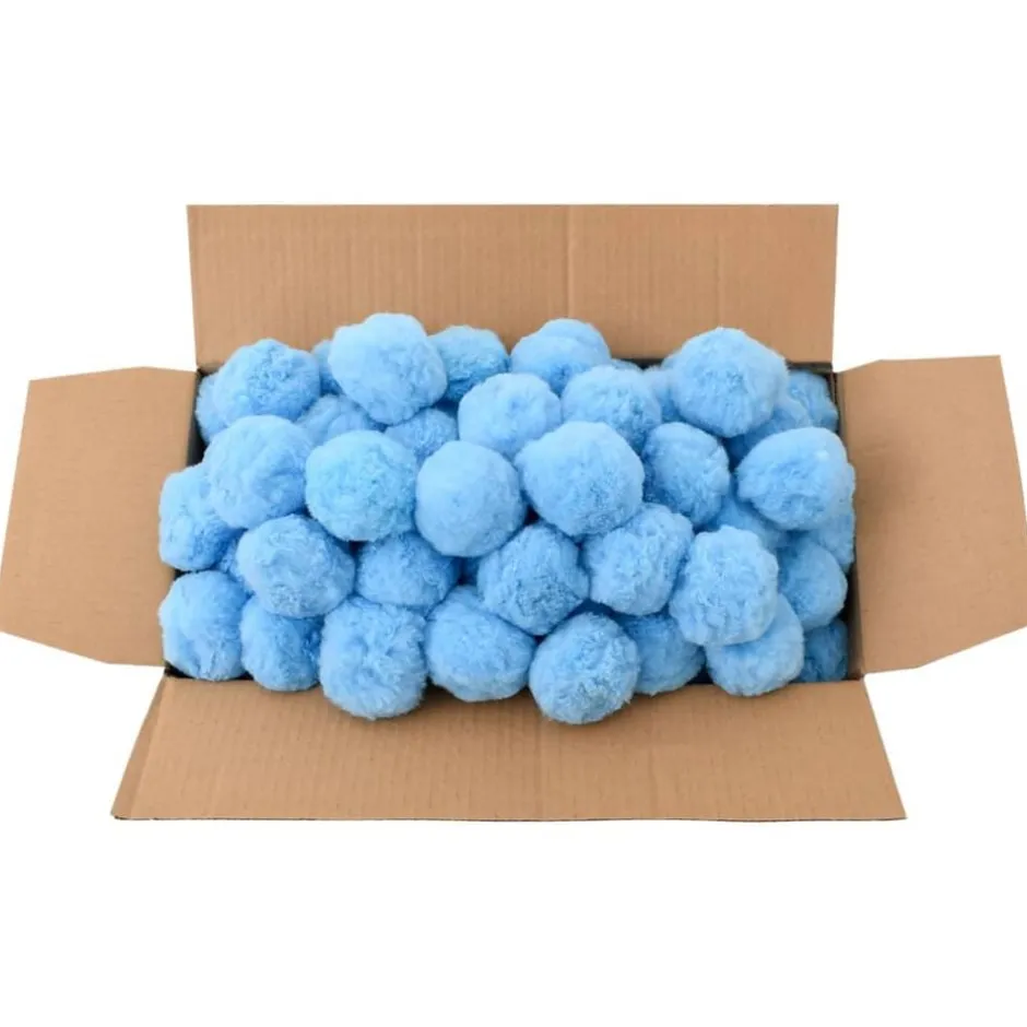 vidaXL Antibakteriella filterbollar 700 g polyeten Blå