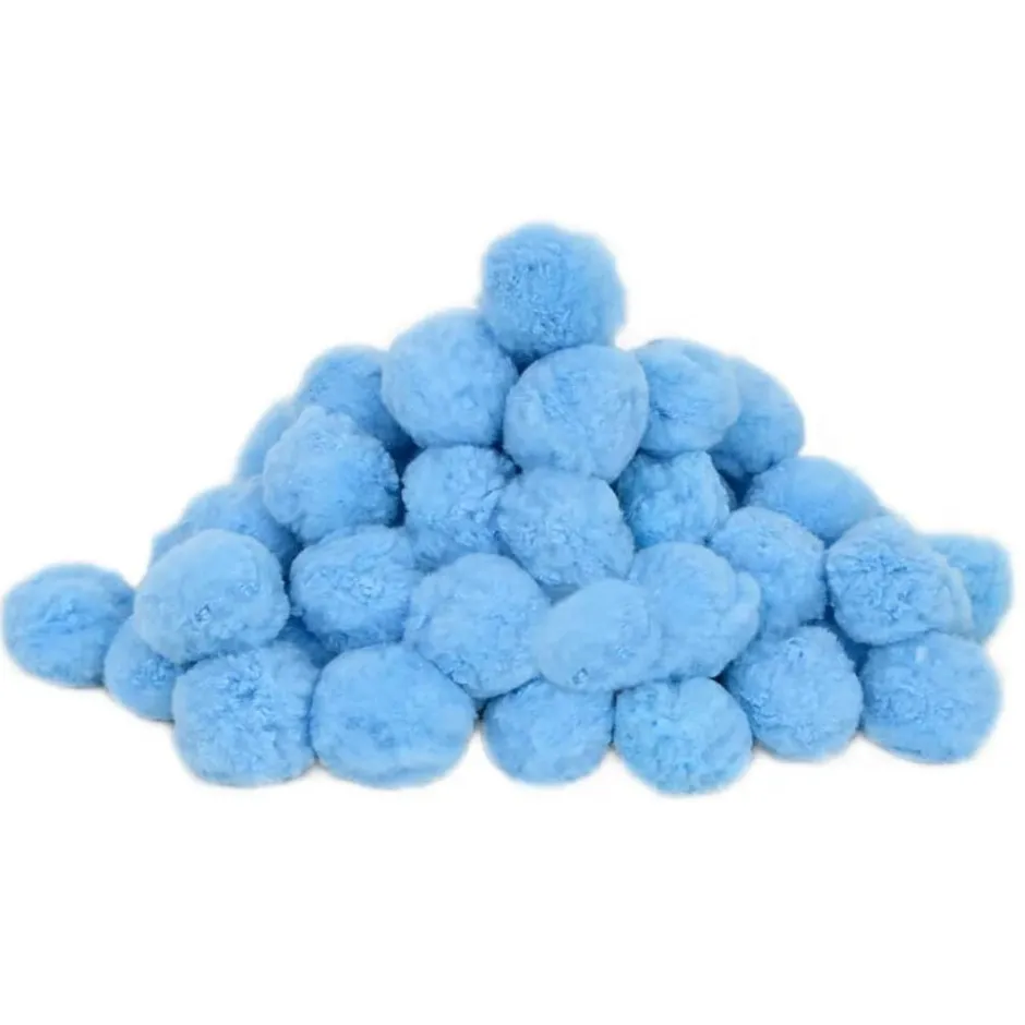 vidaXL Antibakteriella filterbollar 700 g polyeten Blå