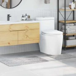 Sale vidaXL Antisklid badmatta set 2 pcs PP Grå