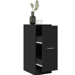 vidaXL Apoteksskåp svart 30x41x77,5 cm konstruerat trä