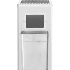 Outlet vidaXL Askfat/soptunna 45 L rostfritt stål Silver