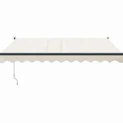 Outlet vidaXL Automatisk infällbar markis gräddvit 3x2,5 m Kräm
