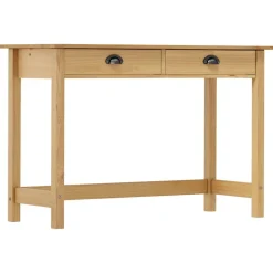 vidaXL Avlastningsbord Hill med 2 lådor 110x45x74 cm massiv furu