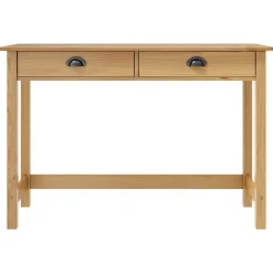 vidaXL Avlastningsbord Hill med 2 lådor 110x45x74 cm massiv furu