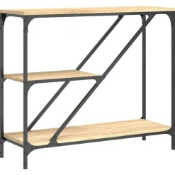 vidaXL Avlastningsbord sonoma ek 88,5x30x75 cm konstruerat trä