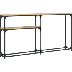 Outlet vidaXL Avlastningsbord sonoma-ek 145x22,5x75 cm konstruerat trä Sonoma ek
