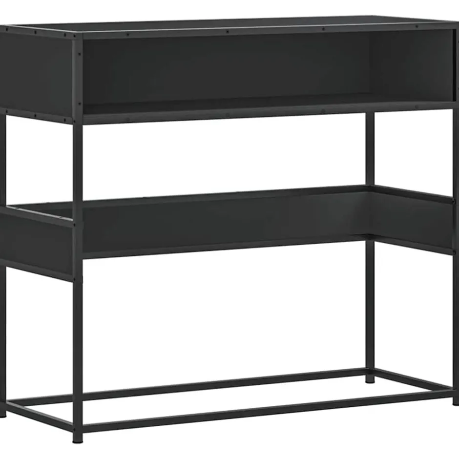Online vidaXL Avlastningsbord 90x35x80 cm konstruerat trä Svart
