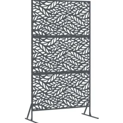 Clearance vidaXL Avskärmningsskärm 100 x 50 x 180 cm Stål Antracit
