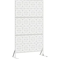 vidaXL Avskärmningsskärm Grå 100 x 50 x 180 cm Stål Rostfritt stål