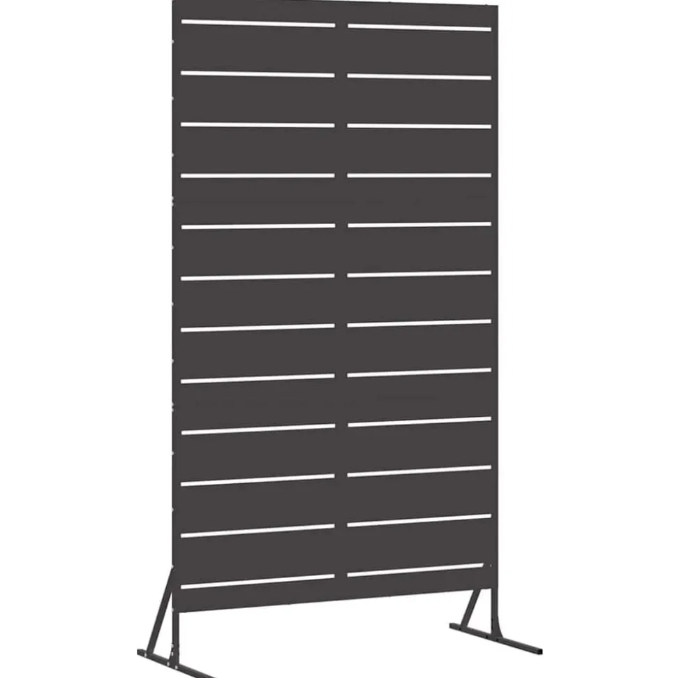 vidaXL Avskärmningsskärm Svart 100 x 50 x 180 cm Stål