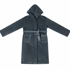 vidaXL Badräkt Hoodie Mörkblå s Flanell