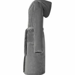 vidaXL Badräkt Hoodie Mörkgrå s Flanell