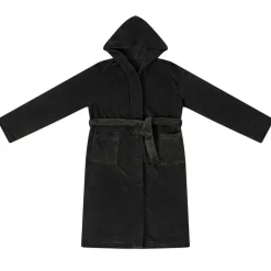 vidaXL Badräkt Hoodie Svart s Flanell