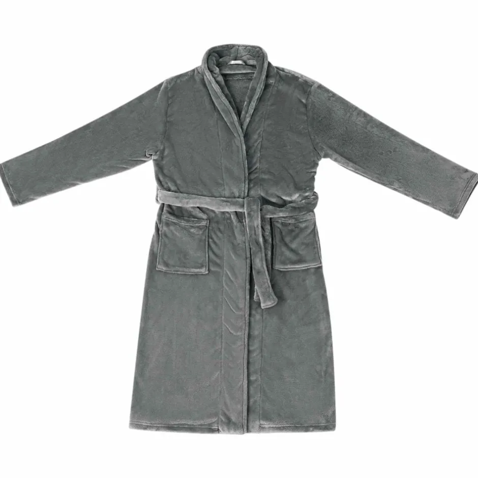 Clearance vidaXL Badrock Utan Huva s Flanell Mörkgrå