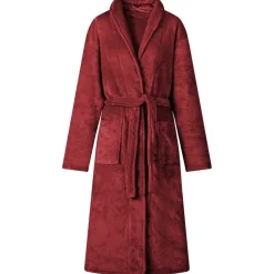 vidaXL Badrock Utan Huva Bordeaux Röd s Flanell