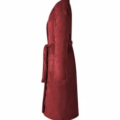 vidaXL Badrock Utan Huva Bordeaux Röd s Flanell