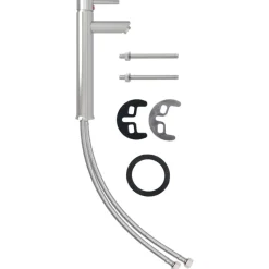 vidaXL Badrumsblandare silver 12x30 cm