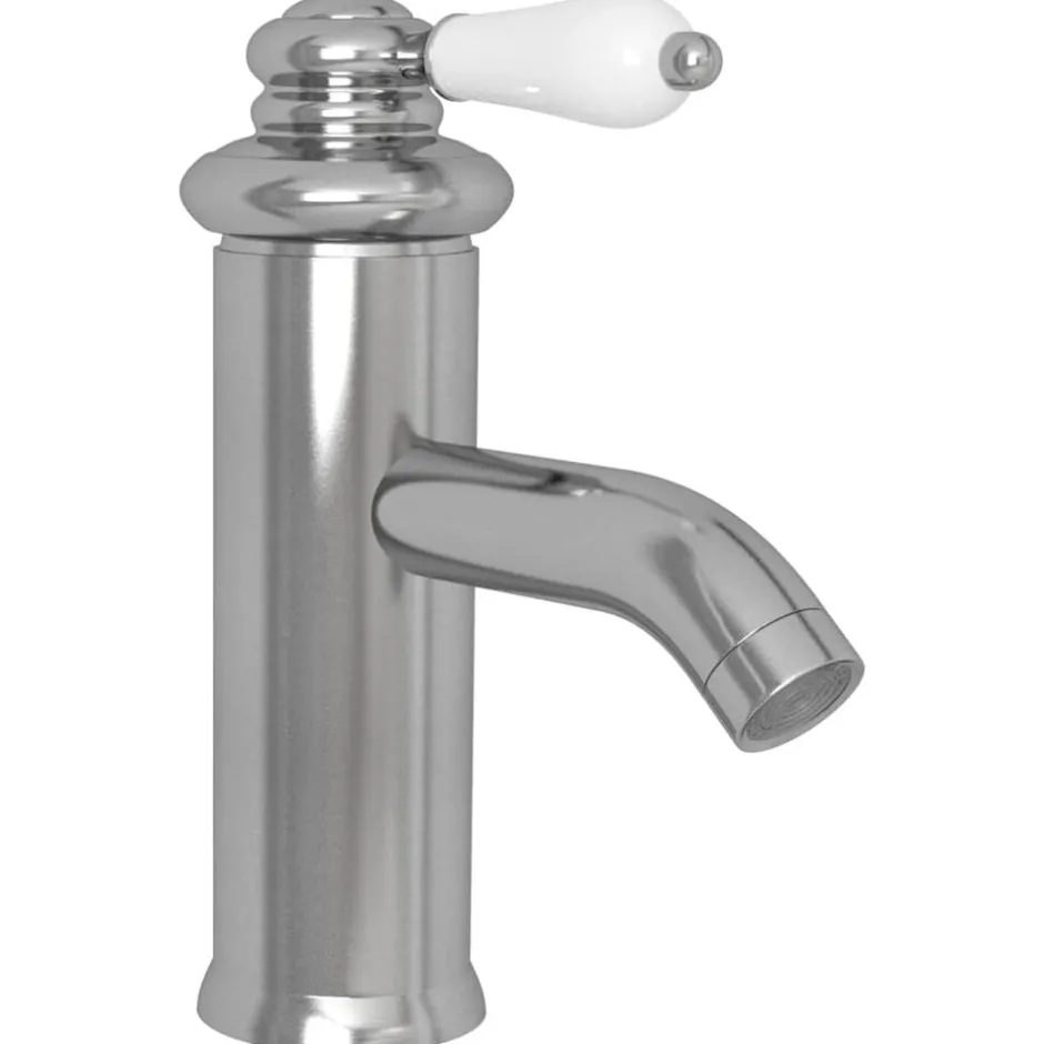 New vidaXL Badrumsblandare 130x180 mm Silver