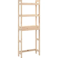 vidaXL Badrumshylla 63x26x171 cm massiv furu