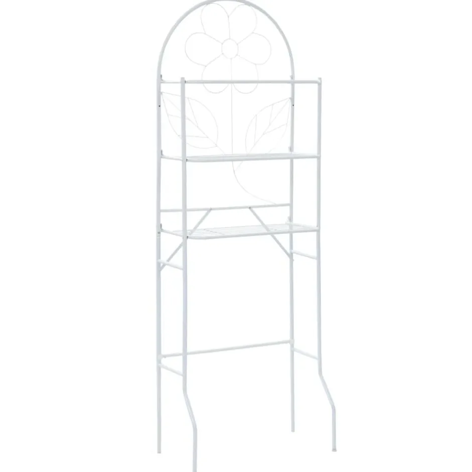 Outlet vidaXL Badrumshylla 60x33x174 cm Vit