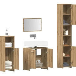 vidaXL Badrumsmöbler set 4 delar artisan ek konstruerat trä