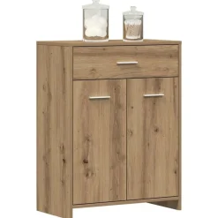 vidaXL Badrumsskåp artisan ek 60x33x80 cm konstruerat trä