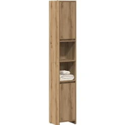 vidaXL Badrumsskåp artisan ek 30x30x183,5 cm konstruerat trä