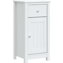 Clearance vidaXL Badrumsskåp BERG 40x34x80 cm massiv furu Vit