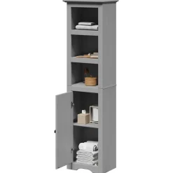 Outlet vidaXL Badrumsskåp BODO 44x30x160 cm Grå