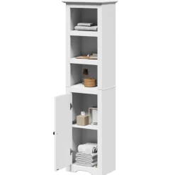 vidaXL Badrumsskåp BODO vit 44x30x160 cm