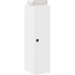 vidaXL Badrumsskåp med rullhållare vit 20,5x22x72 cm