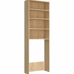 vidaXL Badrumsskåp sonoma-ek 64x24x190 cm