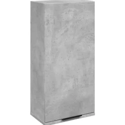 vidaXL Badrumsskåp väggmonterat betonggrå 32x20x67 cm