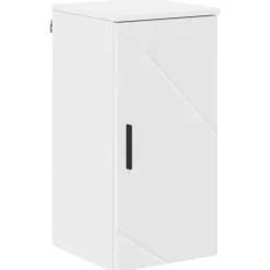 vidaXL Badrumsskåp 30 x 31,5 x 61 cm Konstruerat trä & Metall Vit