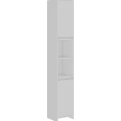 vidaXL Badrumsskåp vit 30x30x183,5 cm konstruerat trä