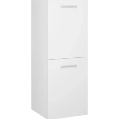 vidaXL Badrumsskåp vit 30x30x80 cm konstruerat trä