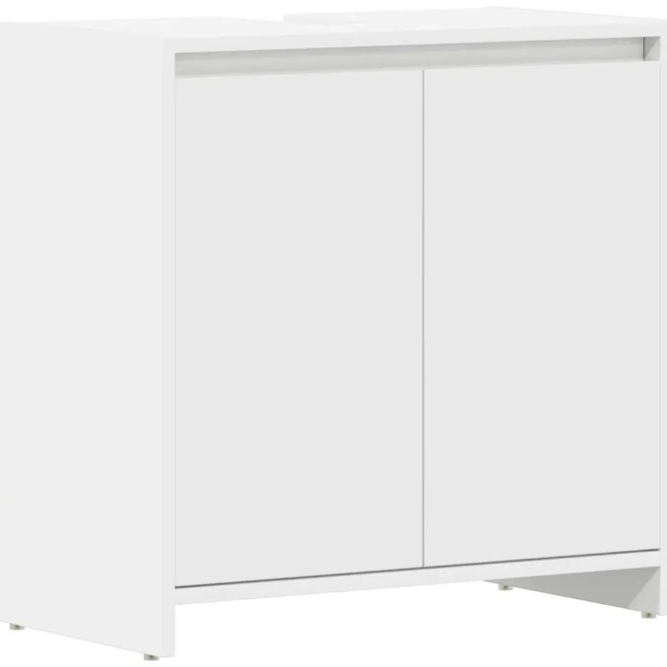 Discount vidaXL Badrumsskåp 60x33x61 cm konstruerat trä Vit