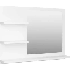 Hot vidaXL Badrumsspegel 60x10,5x45 cm konstruerat trä Vit
