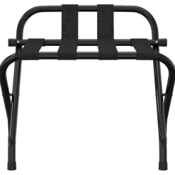 Hot vidaXL Bagagehylla med ryggstöd 56x39x52 cm Svart