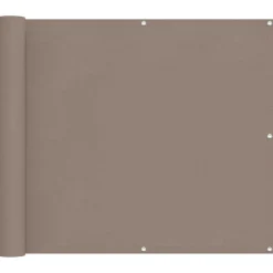 Clearance vidaXL Balkong Skärm 100 x 200 cm Oxford Tyg Taupe